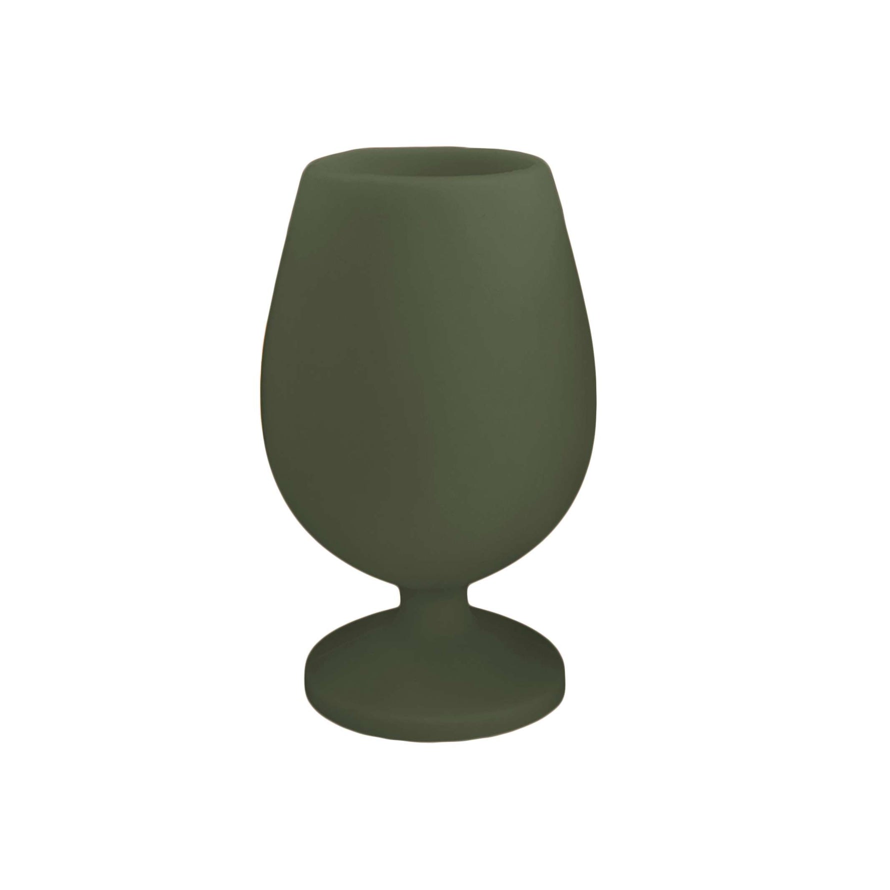 Bicchiere Porter Green FEGG in silicone alimentare infrangibile e colorato colore sage