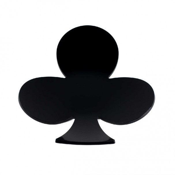 Vuota tasche Vesta cristallo acrilico nero a forma di fiori, ispirato alle carte da gioco