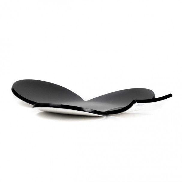 Vuota tasche Vesta cristallo acrilico nero a forma di fiori ispirato alle carte da gioco