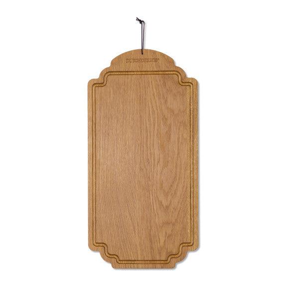 Fronte tagliere rettangolare in rovere Dutch Deluxes 19x38 cm, design elegante ed effetto naturale