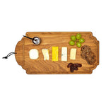 Tagliere rettangolare con formaggi e pane in rovere Dutch Deluxes 19x38 cm, design elegante ed effetto naturale