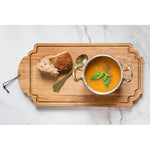 Tagliere rettangolare come vassoio per  vellutata e pane  in rovere Dutch Deluxes 19x38 cm, design elegante ed effetto naturale