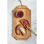 Tagliere rettangolare per colazione con pane e marmellata in rovere Dutch Deluxes 19x38 cm, design elegante ed effetto naturale