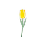 Tulipano giallo Vesta Special Moment in plexiglas decorativo