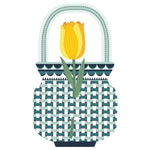 Tulipano giallo Vesta Special Moment in plexiglas con packaging decorativo