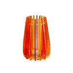 vaso iride arancione vesta home dettaglio prodotto cristallo acrilico trasparente design moderno luminoso