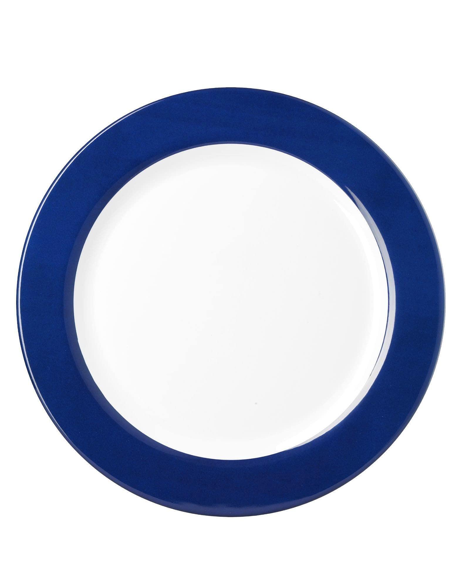 Sottopiatto Tessa in melamina bordo blu interno bianco – Mario Luca Giusti