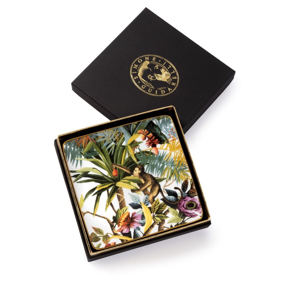 Svuotatasche Simone Guidarelli White 15 cm con elegante scatola regalo nera e oro