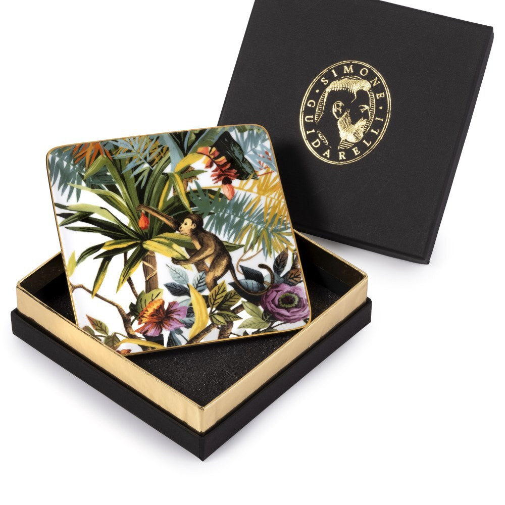 Svuotatasche Simone Guidarelli White 15 cm con elegante scatola regalo nera e oro
