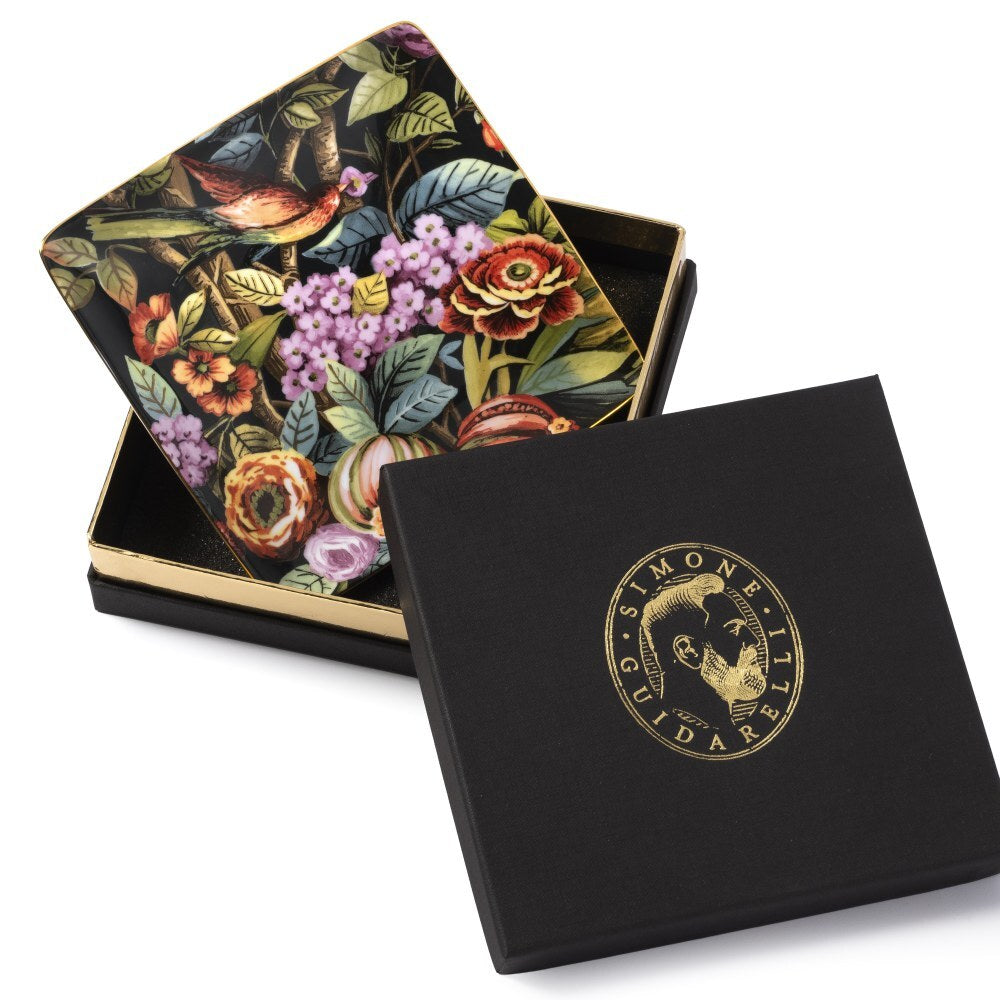 Svuotatasche Simone Guidarelli Black 15 cm con elegante scatola regalo nera e oro