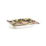 Svuotatasche Exotic Jungle Rose con decoro tropicale floreale e uccello esotico