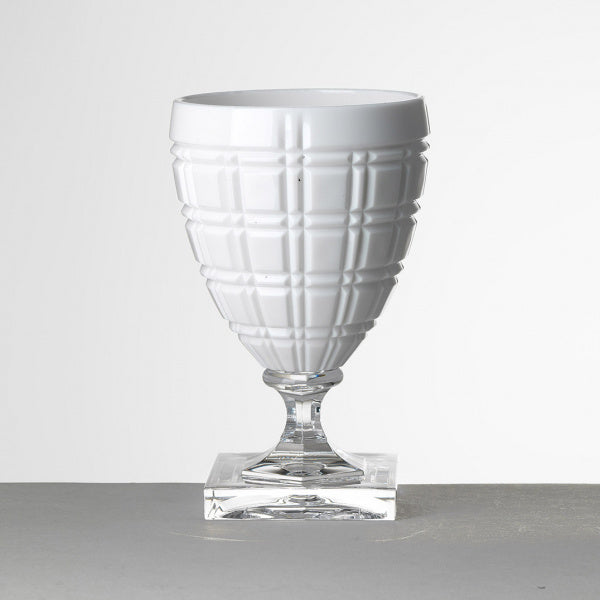 Calice Winston bianco in acrilico Mario Luca Giusti, elegante e resistente